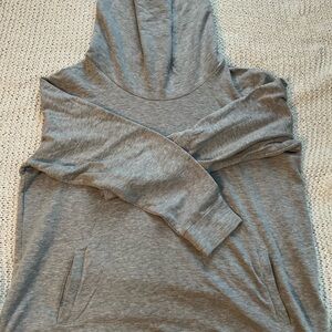GAP Light Gray cowl neck sweatshirt with front pocket